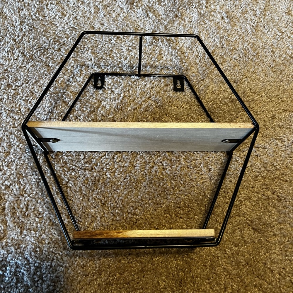 HEXAGON WALL SHELF